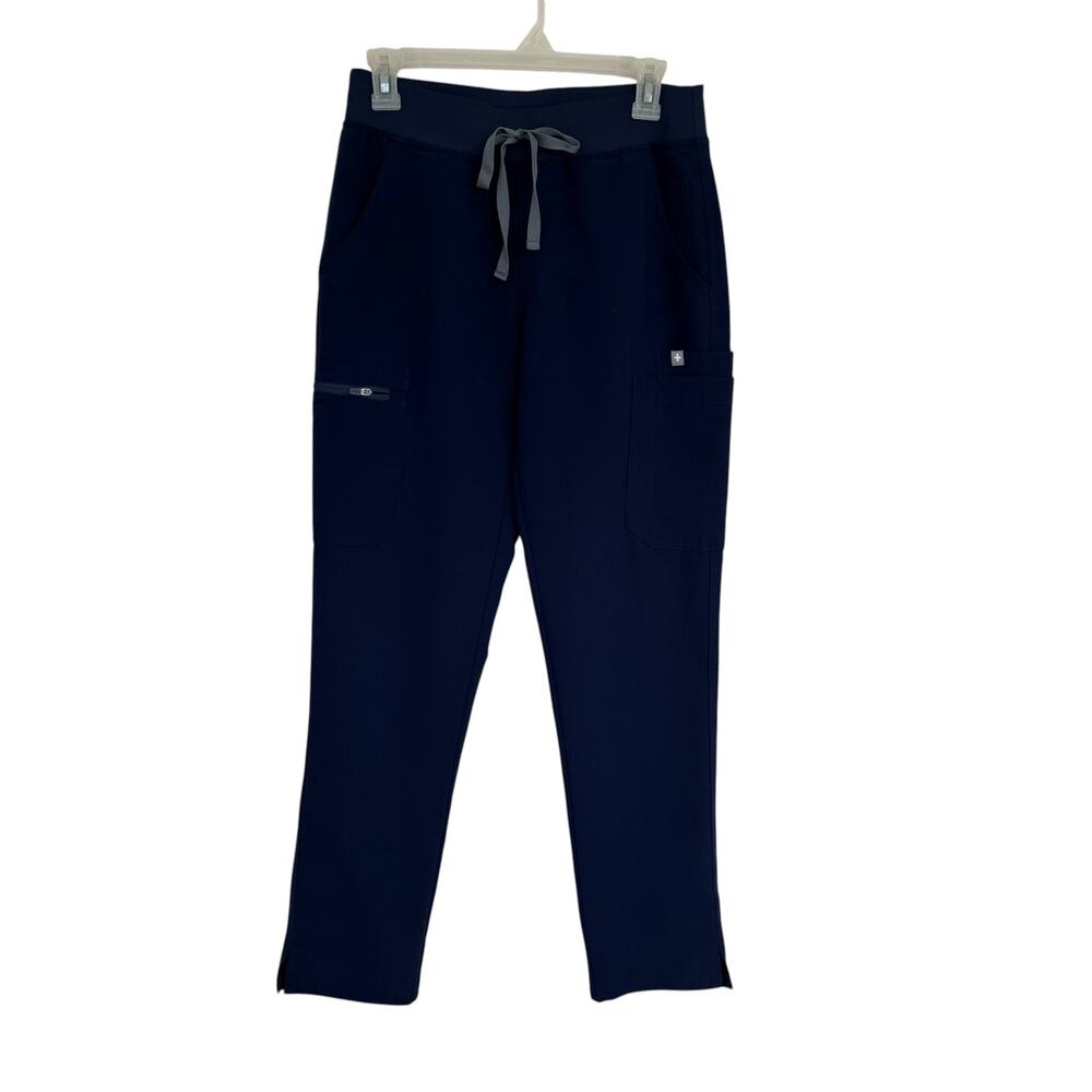 Figs Navy Blue Technical Collection Scrub Pants w/ Drawstring waist - Size Small